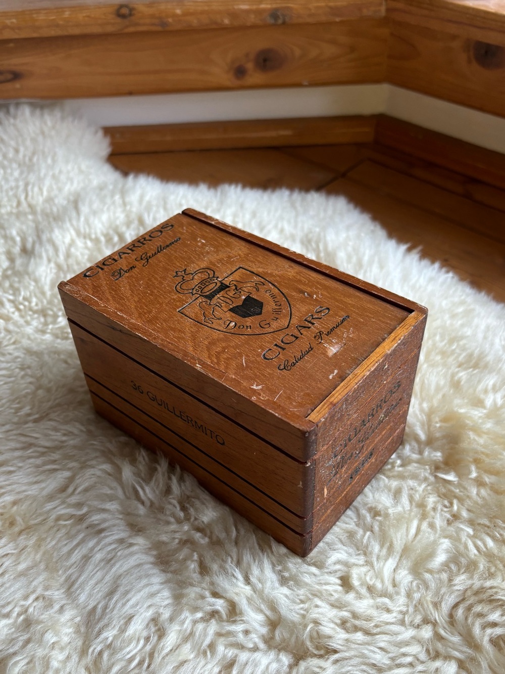 Vintage Wooden Cigar Box